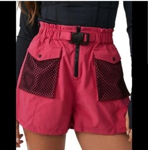 FP Movement by Free People High Rise Mesh Pockets Shorts